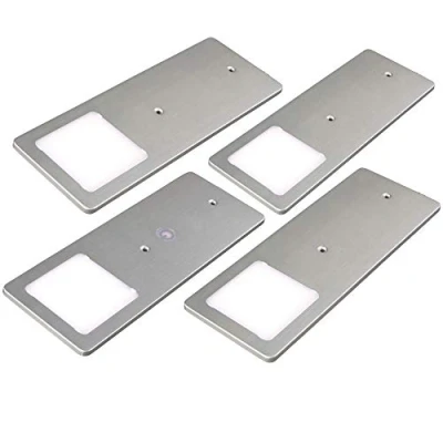Image de Kalb Lot de 4 spots LED encastrables 5 W Très plats Avec fonction variateur tactile Blanc neutre