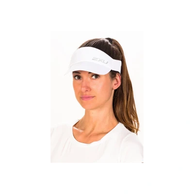 Image de 2XU UK Run Visor, Blanc, Taille unique
