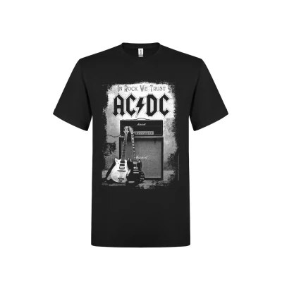 Image de rockshirts AC/DC IN ROCK WE Trust Tshirt imprimé, Homme, Taille: XL, Black