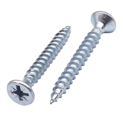 Image de SKIR&#039;CO (40 pièces) vis à bois en acier zingué 5,0 x 45 mm, tête fraisée Pozidriv, pour aggloméré, PZ entièrement filetées
