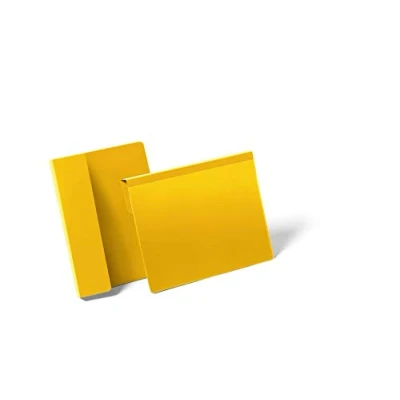 Image de Durable 172204 Lot de 50 Pochettes Logistiques à suspendre A5 Format Paysage, Jaune