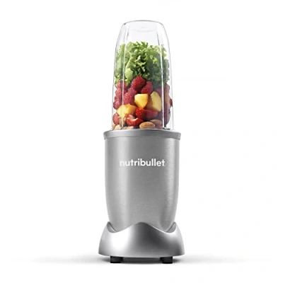 Image de nutribullet Pro 900 Watt, Blender Électrique, Hachoir, tasse de 700ml, Argent, NB904S