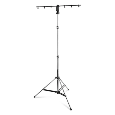 Image de BeamZ WLS70 Pied de Lumière en T Maxi 40Kg, 2,90 Mètres Hauteur, 6 Positions, Compact et Transportable, Intérieur ou Extérieur, Idéal pour Animer votre Scène