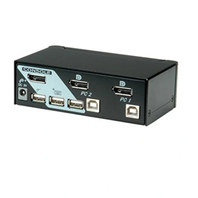 Image de ROLINE Switch KVM DisplayPort, 1 Utilisateur 2PCs