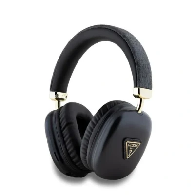 Image de Casque Audio Sans Fil Stéréo Bluetooth 5.3 Motif 4G Triangle Guess Noir