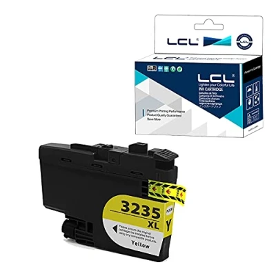 Image de LCL Compatible Cartouche d&#039;encre LC 3235 LC3235 XL LC3235XL 3235XLY LC3235XLY Pigment （1 Jaune） Remplacement pour Brother DPC J1100DW, MFC J1300DW