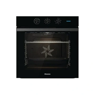 Image de Hisense BI64111AB Four multifonction thermoventilé, Cavité XXL 77 litres, 12 fonctions de cuisson, nettoyage d&#039;eau propre, classe A, préchauffage rapide, fonction pizza 300 C, Air Fry