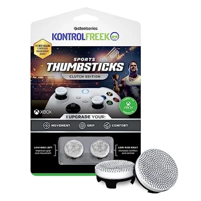 Image de KontrolFreek Embrayage pour Manette Xbox One et Series X, joysticks performants, 2 concaves Taille Basse, Noir Blanc