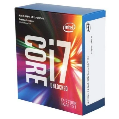Image de Intel i7 7700K Processeur Quad Core 4,2 GHz LGA1151 HD 630 8 Mo de mémoire cache graphique 91 W TDP CPU (reconditionné)