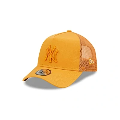 Image de New Era A Frame Adjustable Trucker Cap Mesh Gelb Baseball York Yankees Fan Kappe Hut One Size