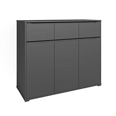 Image de Vicco Commode avec tiroirs Ruben, Anthracite, 120 x 101.6 cm