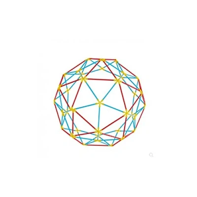 Image de Hape E5564 Flexistix Geodesic Structures Construction Set Made from Bamboo Building Toys