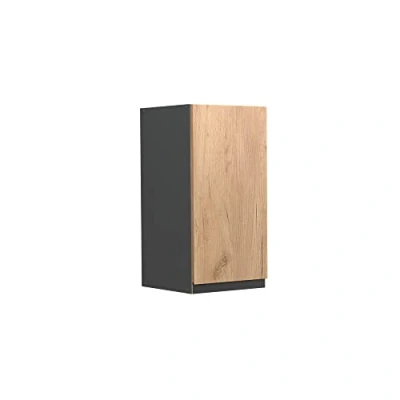 Image de Vicco elément Haut de Cuisine R Line, Chêne Force doré/Anthracite, 30 cm J Shape