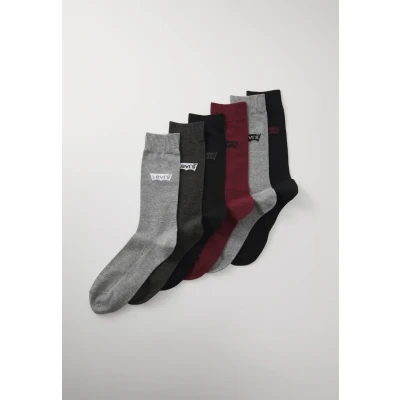 Image de Levi&#039;s Regular Cut Batwing Logo Classic Sock, Colour Combo, 39 42 (Lot de 6) Mixte