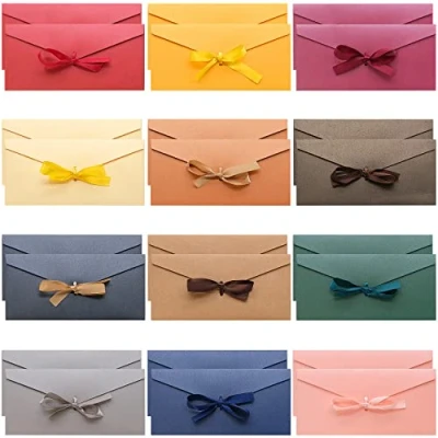 Image de YAXIDAEVER 24 Pièces Kraft Enveloppe Rubans,Enveloppes en Papier Rétro,Carte Cadeau Rétro,Enveloppe de Carte Postale,pour Invitations Faites à la Main, Lettres