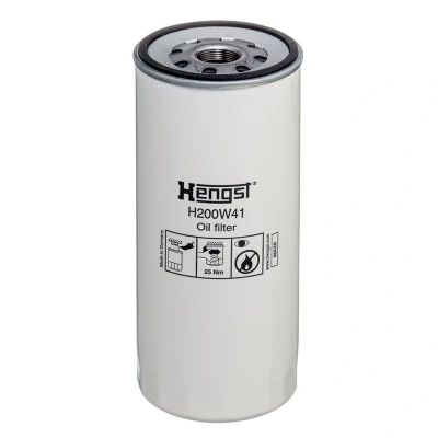 Image de HENGST FILTER H200W41 Filtre à huile 1 1/8 16UN vissé RENAULT TRUCKS: Magnum, T Serie, Kerax, VOLVO: FL 6, FM 12, 9