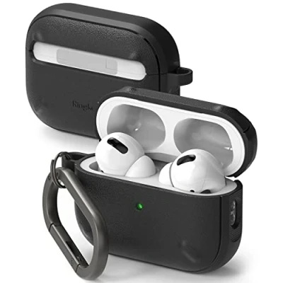 Image de Ringke Coque Onyx Compatible avec AirPods Pro 2 (2022) [TPU Case] Antidérapant Antichoc Protection Robuste Flexible Ultra Fine TPU Souple Durable Étui Black