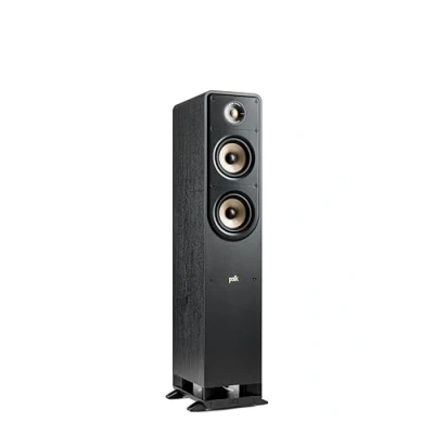 Image de Polk Audio Signature Elite ES50 Enceinte colonne Hi Fi haute résolution pour le home cinéma, certifiée Res, compatible avec Dolby Atmos et DTS:X (pièce), noir