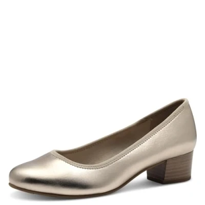 Image de Jana Escarpins à Talon Plat pour Femme Confortables Végétaliens, Champagne, 38 EU