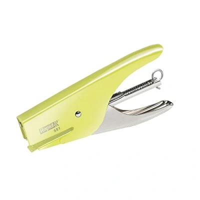 Image de Rapid Retro Classic S51 Agrafes classiques Acier inoxydable, Jaune Agrafeuses (18 mm, 154 43 210 g)