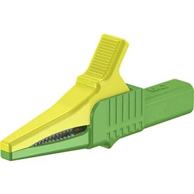 Image de Stäubli XKK 1001 Pince crocodile de sécurité CAT II vert, jaune