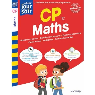 Image de Maths CP Cahier Jour Soir Conçu et recommandé par les enseignants (Broché)
