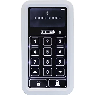 Image de ABUS HomeTec Pro CFT3100 Clavier Bluetooth, pour la Saisie du Code l&#039;ouverture de Porte d&#039;entrée, Compatible avec Serrure électronique Bluetooth CFA3100, Blanc