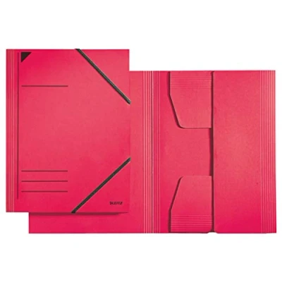 Image de LEITZ 3 rabats pendarec élastiques angulaires f.to 24,2 x 31,8 cm Rouge 39810225