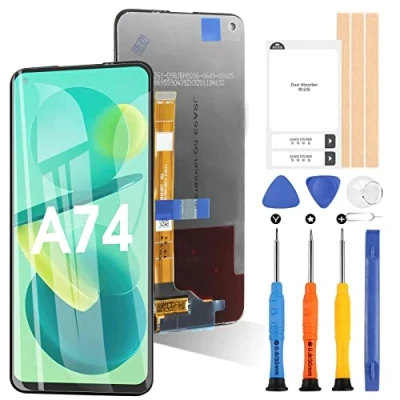 Image de Écran LCD pour Oppo A74 5G / A54 A93 CPH2197 CPH2263 6,5&quot; Display Remplacement écran tactile Digitazer Assemblée avec réparation Kit (noir, pas la version 4G)