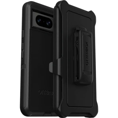 Image de OtterBox Defender coque pour Google Pixel 8, Antichoc, anti chute, ultra robuste, de protection, supporte 5x plus chutes que la norme militaire, Noir
