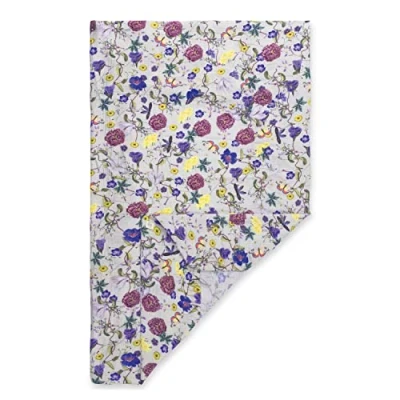 Image de hauck Drap Housse Bebe 60x120, Couvre Matelas Lit Parapluie en Coton Mousseline, Protege Lits Bébé, Lavable Machine à 60 C, Élastique, Beige Fleur