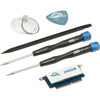 Image de OWC Aura Pro NT Kit de Mise à Niveau SSD NVMe Haute Performance avec Outils pour MacBook 13&quot; Non Touch Bar (2016 2017) Outils, 240 Go