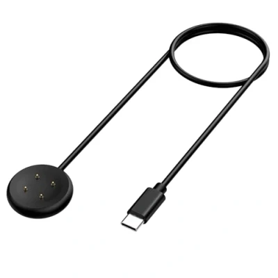 Image de TiMOVO Câble de Chargeur Compatible avec Google Pixel Watch 3/Pixel 2&amp;Fitbit Versa 4/Versa 3/Sense 2/Sense/Ace LTE, 3,3 Pieds Charge Magnétique Type C à Rapide pour 3