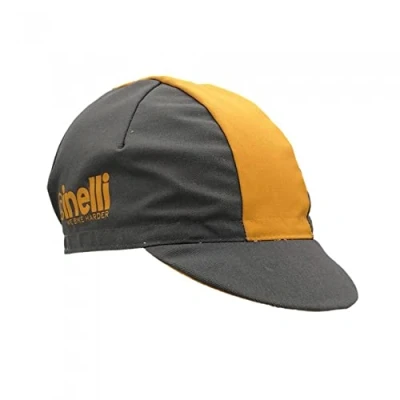 Image de Cinelli We Bike Harder Bonnet de Cyclisme, Ligne Jaune, Taille Unique Mixte