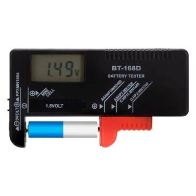 Image de Testeur de Piles Universel Numérique pour AA AAA C D 9V Batteries à clé 1.5V