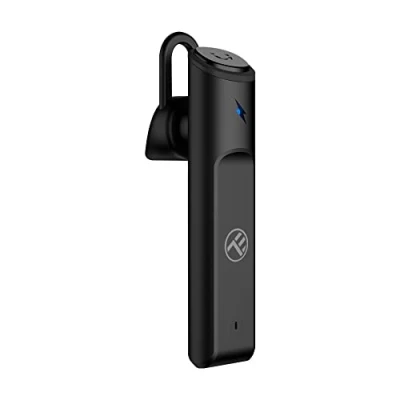 Image de TELLUR Vox 40 Oreillette Bluetooth sans Fil Mono, Kit Main Libre, Multipoint Deux Appareils Connectés Simultanés, Tour d&#039;oreille 360 Droit ou Gauche, Iphone, Android et Computers