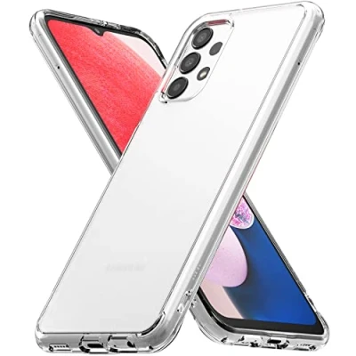 Image de Ringke Coque Compatible avec Samsung Galaxy A13 4G [Fusion] Translucide Solide Rigide Back TPU Souple Bumper Étui Antichoc Protection [Anti Empreintes Digitales] Matte Clear