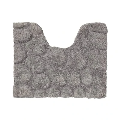 Image de Sealskin Pebbles, Tapis de contour WC, Coton, Gris