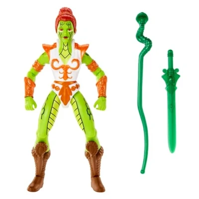 Image de Maîtres De l&#039;univers Figurine Articulée Origins Tila Serpent The Rise of Snake Men, 14 Cm, Accessoires Et Mini BD Inclus, À Collectionner, Jouet Enfant, A Partir 6 Ans, HKM73