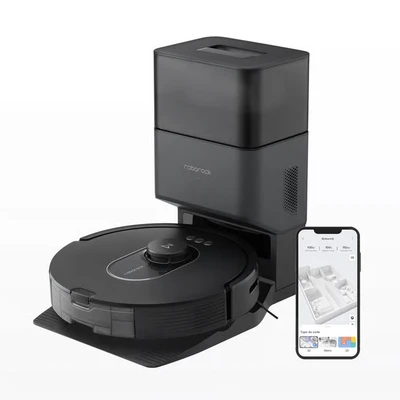 Image de ROBOROCK Q5 MAX+ Robot Aspirateur avec Station de Vidage Double Brosse Puissance 5500 Pa Navigation LiDAR PreciSense