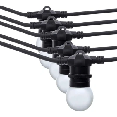 Image de BarcelonaLED Guirlande LED lumineuse 10 mètres imperméable IP65 pour intérieur et extérieur avec ampoules blanc chaud jardin, terrasse, balcon, fête.