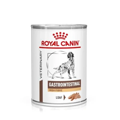 Image de Royal Canin Veterinary Gastrointestinal High Fibre Mousse 12 x 200 g Aliment Complet diététique pour Chiens Adultes favoriser Une Bonne Digestion avec Fibres Alimentaires