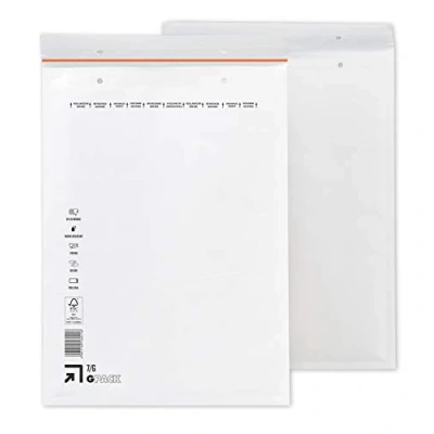 Image de Lot de 100 Enveloppes à bulles 250 x 350 mm G7 blanches DIN A4+ Différentes quantités au choix