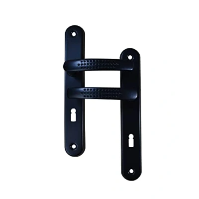Image de Poignée de porte intérieure Elona noir trou clé Quincadeco