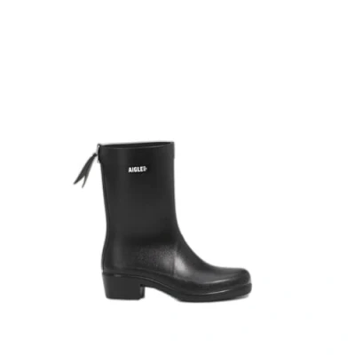 Image de Aigle HIGH Heeled Myrica MID Bottes en caoutchouc, Femme, Taille: 40, Black Caoutchouc naturel