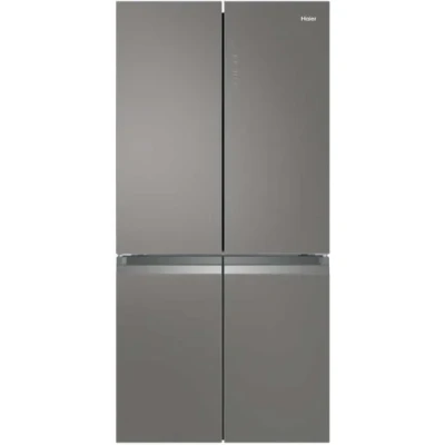 Image de Haier HTF 540DGG7 Réfrigérateur combiné Pose libre, 528L, 4 portes, Humidity Zone, Total No Frost Air Surround, My Zone Plus, Gris, Classe F