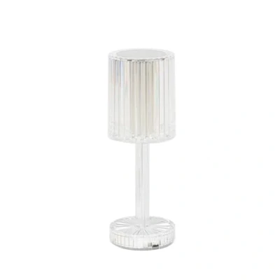Image de LED Lampe a poser Louane avec une connexion USB à intensité variable (Antique, Classic) en Transparent e. a. pour Salon &amp; Salle manger (1 lampe,à), de Chevet, Table