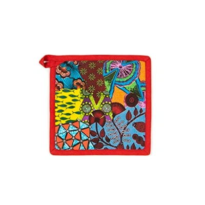 Image de Excelsa Afrika Manique de Cuisine, 20 x cm, Doublure 100% Coton, Rembourrage en Polyester