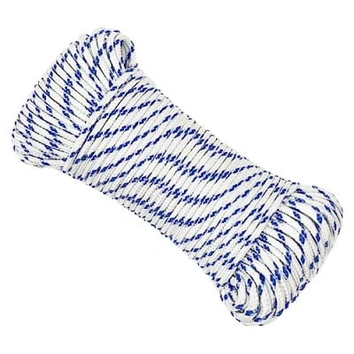Image de vidaXL Corde de Bateau Levage Câble d&#039;Amarrage Ancrage Navire Lignes Gréement à Linge Blanc 3 mm 50 m Polypropylène