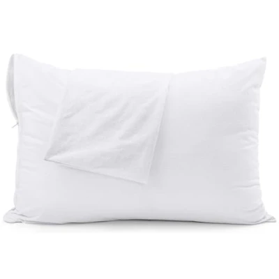 Image de Utopia Bedding Protège Oreiller 40 x 70 cm (Lot de 2) Imperméable avec Fermeture Éclair, Housse d&#039;oreiller en éponge, Certifié Oeko TEX Taie